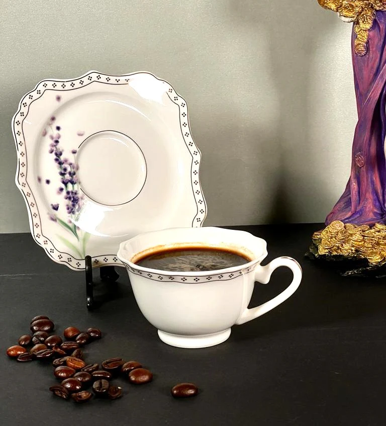 ACAR LOVE GARDEN Tasses à thé/café en porcelaine 6 personnes